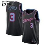 Maillot NBA Chicago Bulls Josh Giddey Nike 2025-26 City Edition Noir Swingman - Enfant